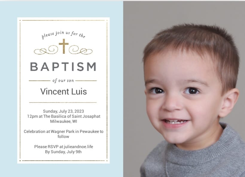 Vincent's Baptism